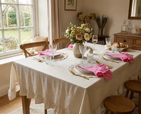 Reusable Cotton and Linen Tablecloths