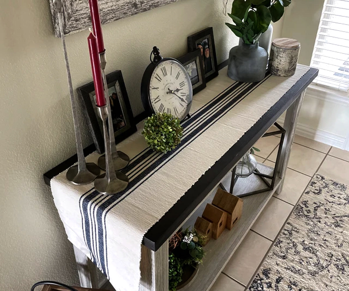 Discover the versatility of a farmhouse table runner, blending functionality and style.