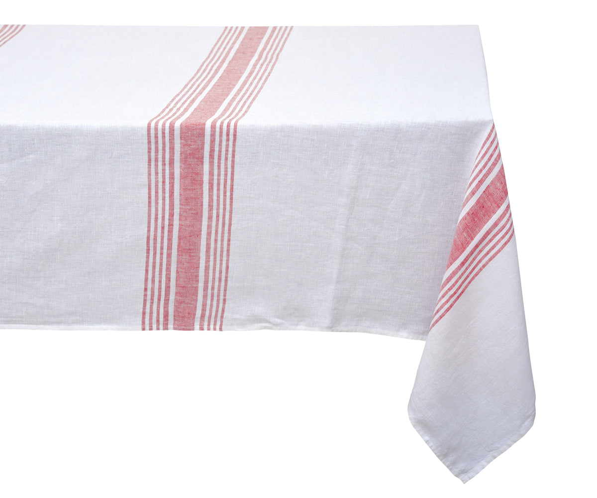 A farmhouse tablecloth rectangle is perfect for creating a cozy and rustic ambiance. It typically features a textured and durable fabric, often in neutral tones, to enhance the farmhouse-inspired look of your table.
