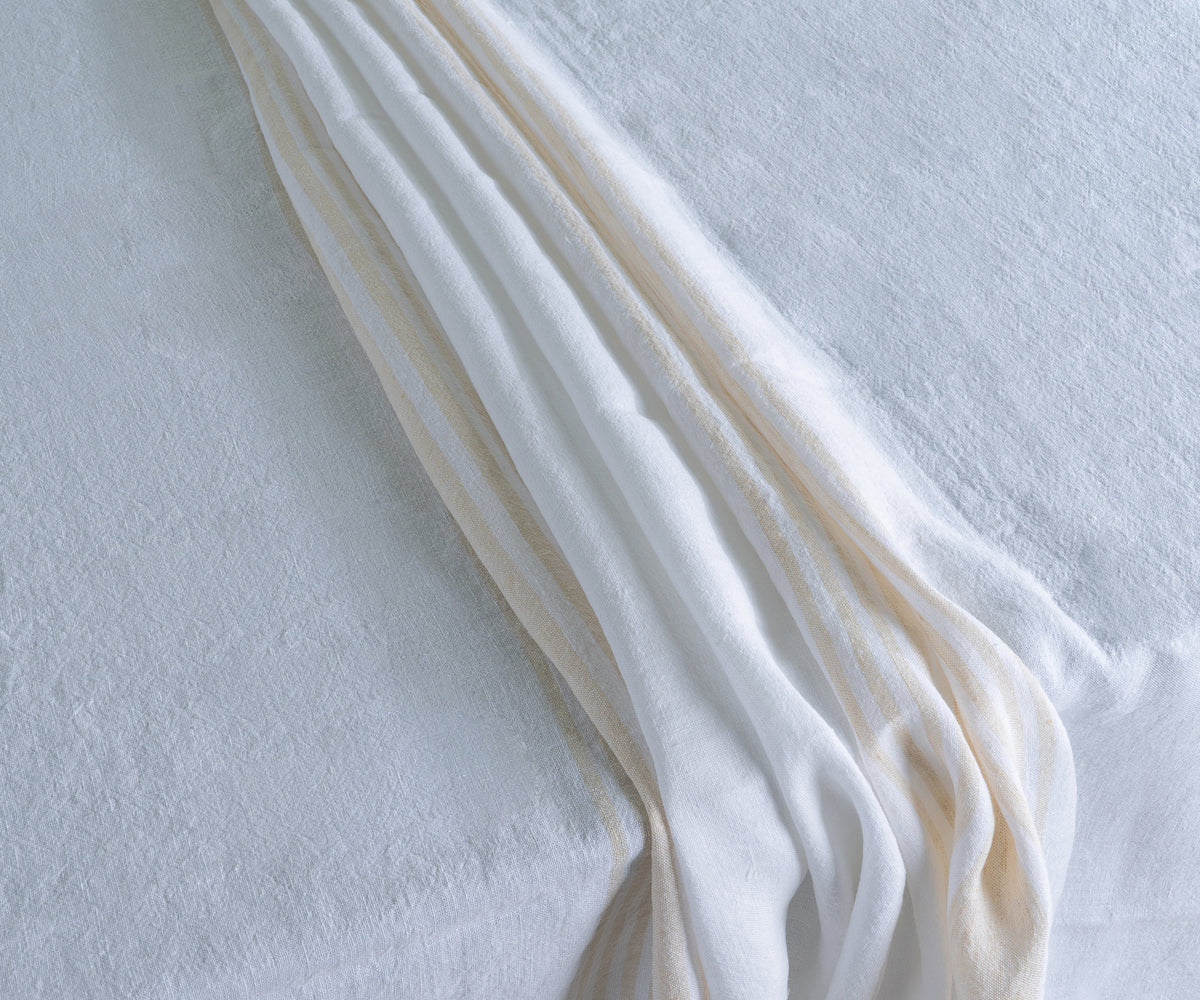 Rectangle Tablecloth - White Linen Tablecloth