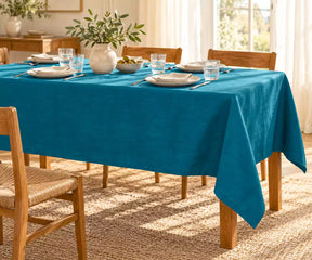 Teal Tablecloth