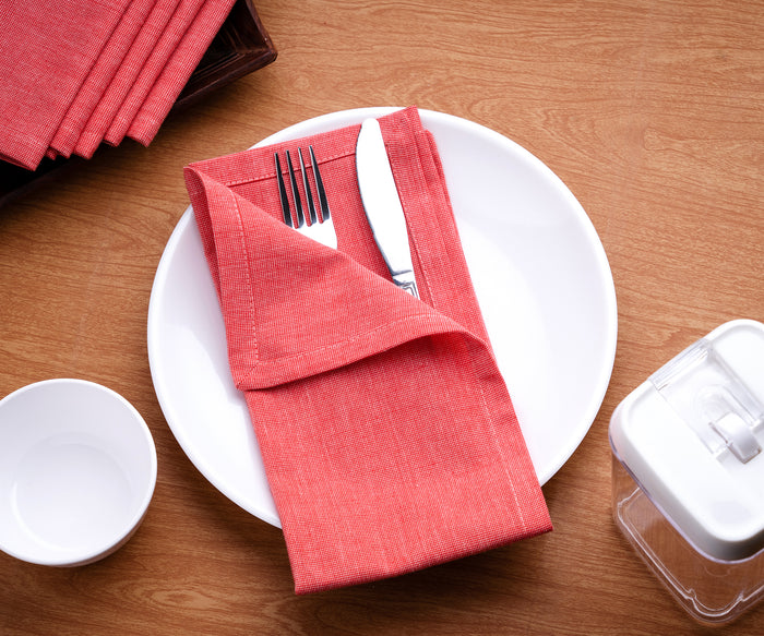 Burnt Orange Cloth Napkins