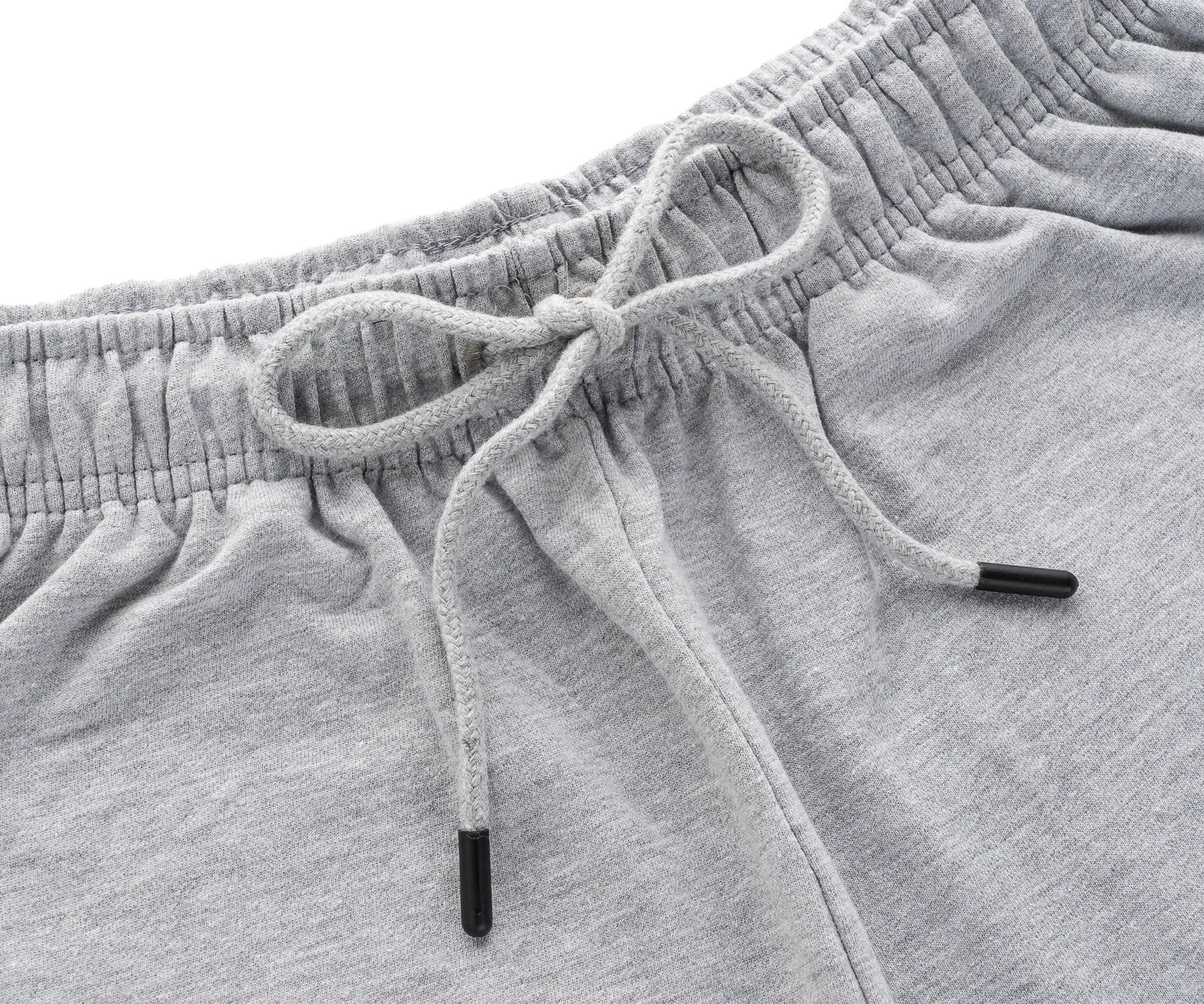 Breathable and easy-to-pack grey cotton shorts for men, perfect for travel or weekend lounging