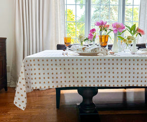 Rectangle cotton tablecloth, perfect for any occasion.