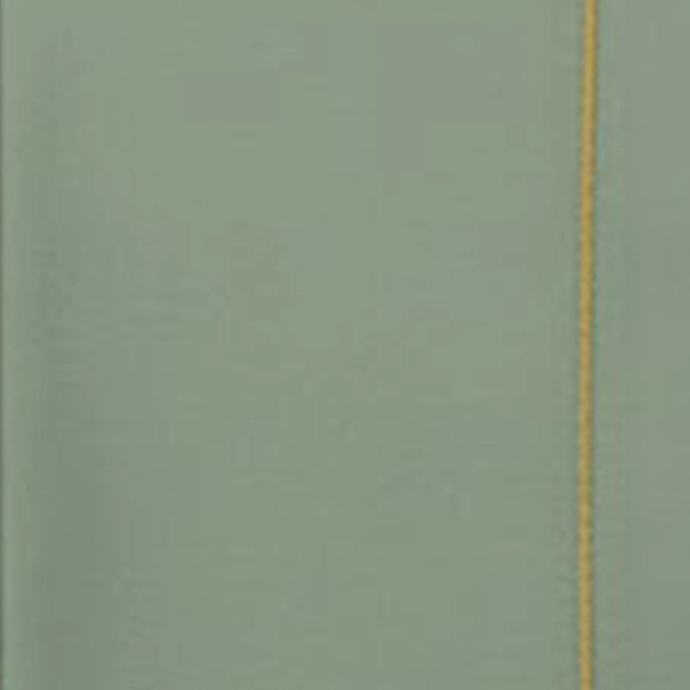 Sage green embroidered cotton napkin displayed flat, clean finish suitable for modern table styling