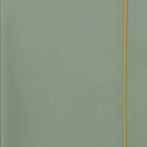 Sage green embroidered cotton napkin displayed flat, clean finish suitable for modern table styling