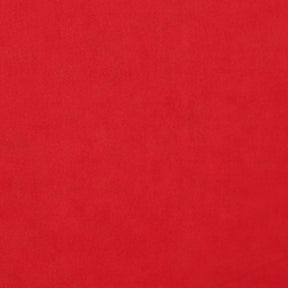 Solid red cotton table runner shown flat, smooth texture fabric for dining table styling