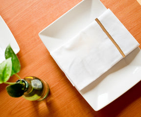 Dinner Napkins - White Cotton Napkins