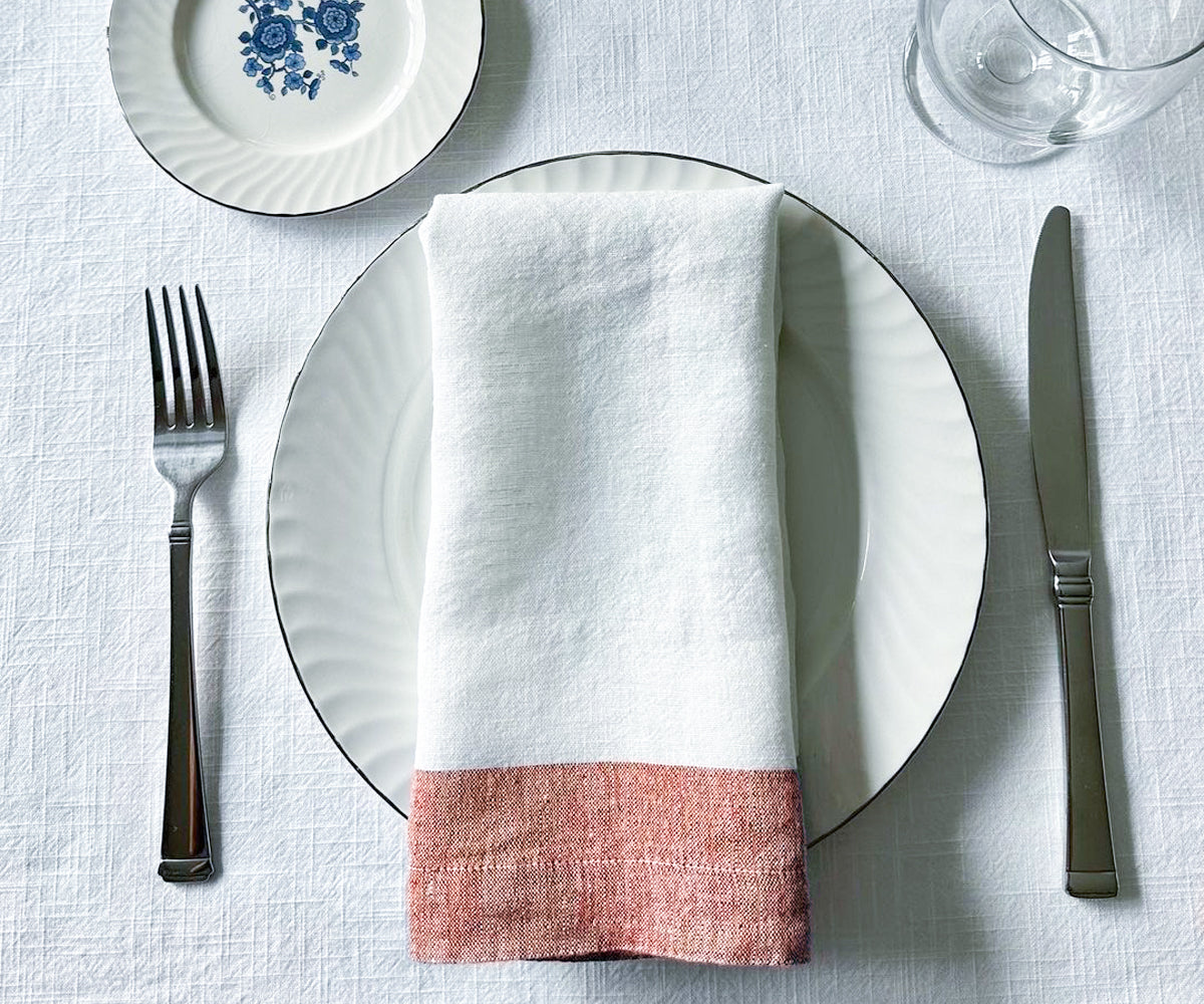The white dinner napkins in simple white colour blend well with all kinds of décor and are a must for your table linen collection.