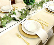 Easy to launder and maintain, these white embroidered napkins are machine washable with mild detergent, making cleanup a breeze.