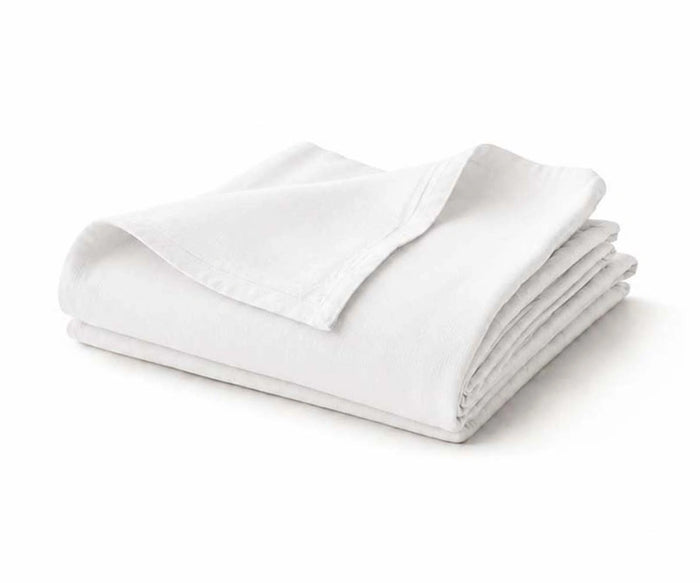 White linen flat sheet made from 100% natural flax linen for cool and comfortable sleep