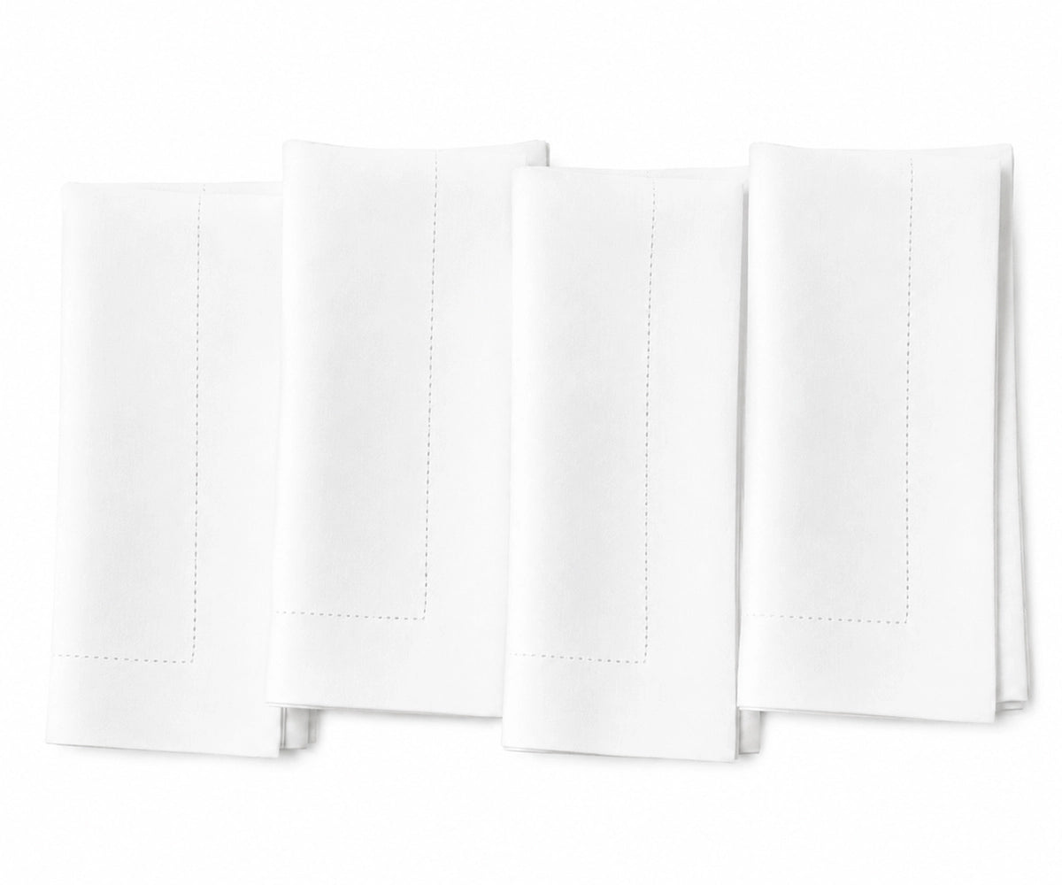 White wedding napkins reusable linen cloth napkins for elegant table settings