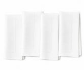 White wedding napkins reusable linen cloth napkins for elegant table settings