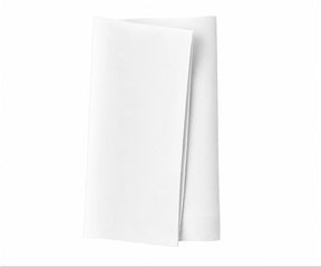 White hotel dinner napkins in premium cotton for elegant table settings, wedding receptions, restaurants, and formal dining occasions with a soft, durable, and reusable design.