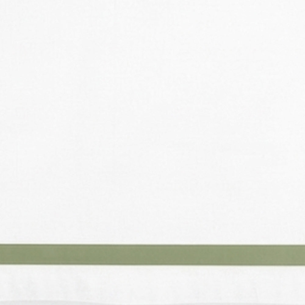 Willow satin border white cotton tablecloth displayed on an elegant dining table, highlighting its refined finish for weddings, parties, and everyday dining