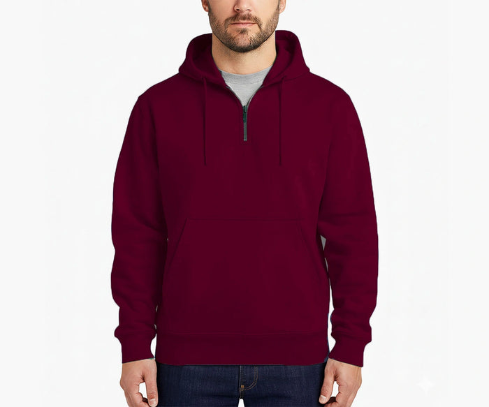 Men’s Red Cotton Hoodie – breathable durable hoodie for everyday comfort and style