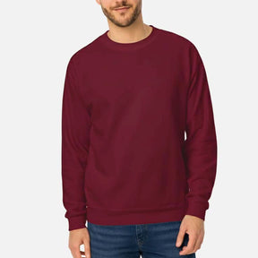 Wine red men’s long sleeve sweatshirt for stylish everyday outfits – comfortable winter apparel