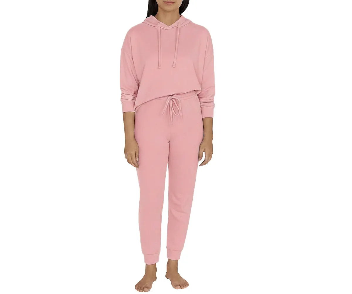 Lightweight cotton sweatshirt and sweatpants set for women designed for all-day comfort and easy movement.