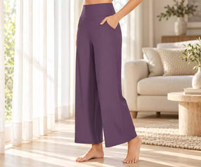 Women Pants – Purple Cotton Pants for Women
