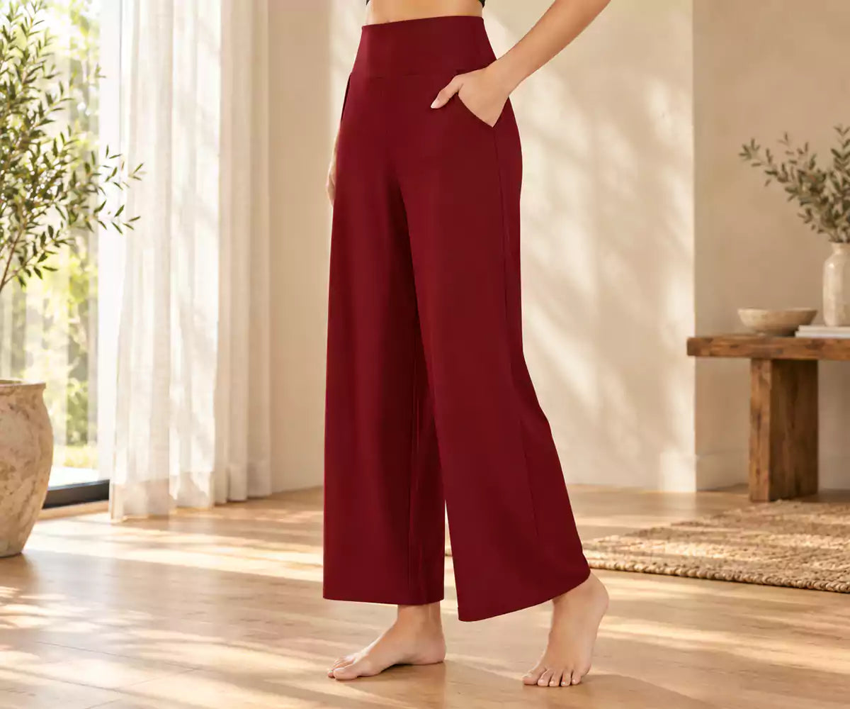 Comfortable Wide Leg Cotton Pants for Women