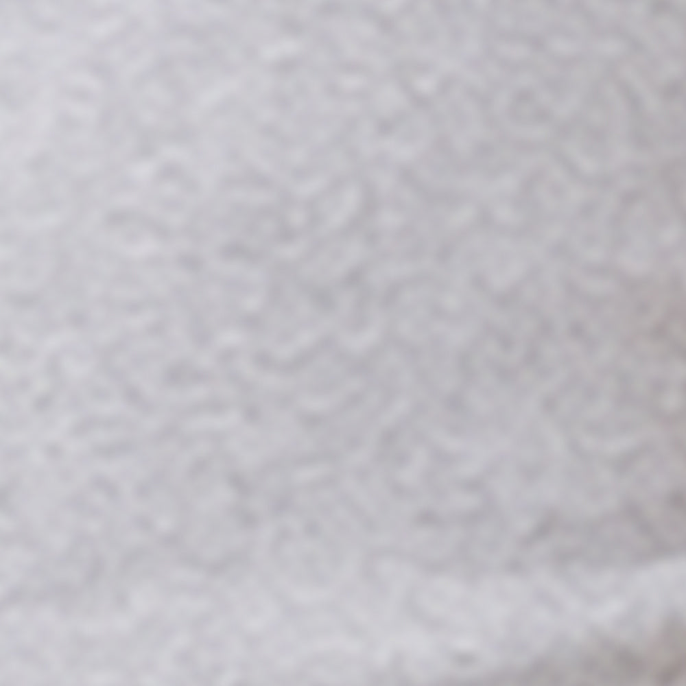 Fabric swatch showing heather grey ribbed cotton material