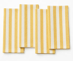 Premium cotton striped napkins designed for elegant table settings, featuring a soft texture, high absorbency, and long-lasting durability.