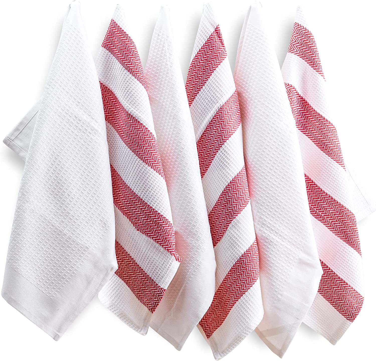 Kitchen wash cloths with striped are absorbent dish towels, decorative kitchen towels, tea towels for kitchen.
