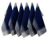 Image of assorted striped napkins on sale in various colors and patterns.