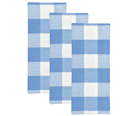 kitchen towels blue dish towels cotton, blue plaid kitchen towels set of 3