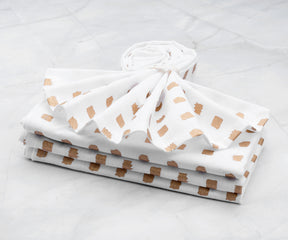 Custom Print Metallic Linen Napkins - Customized Napkins
