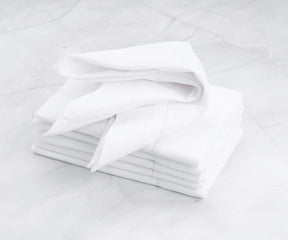 cotton napkins, dinner napkins cloth, linen napkins, white linen napkins, hemstitch napkins 