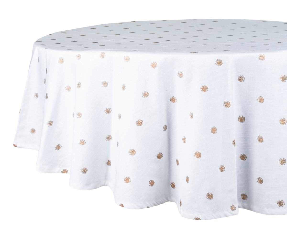 Refresh your table decor with our round white tablecloth, high-quality cloth tablecloths, vibrant green selections, and durable outdoor tablecloths.