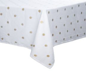 Rectangle cotton tablecloth for any event.