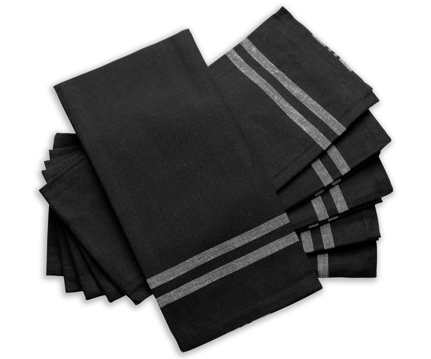  Premium Kitchen Towels – Pack of 6, 100% Cotton 15 x 25 Inches  Absorbent Dish Towels - 425 GSM Tea Towel, Black Kitchen Towels- Dish Cloths  for washing dishes by Infinitee Xclusives : Home & Kitchen