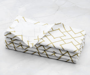 Custom Print Metallic Linen Napkins - Customized Napkins