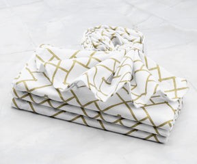 Custom Print Metallic Linen Napkins - Customized Napkins