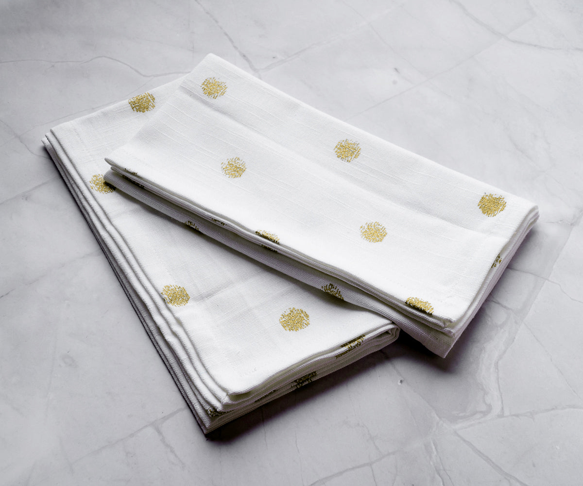 Custom Printed Spun Cloth Napkins With Logo or Wedding Text