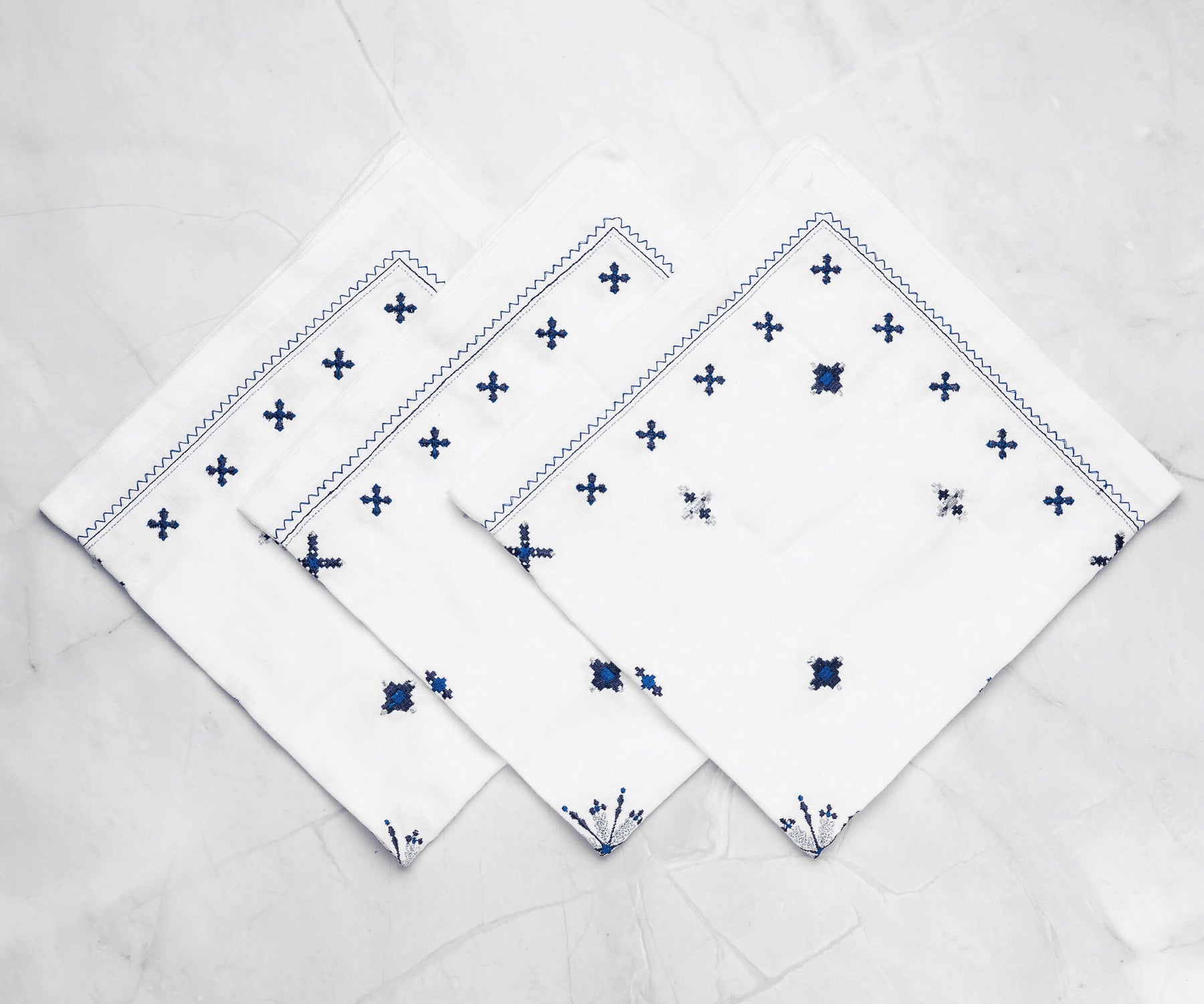 White napkins add an elegant touch to any table setting.