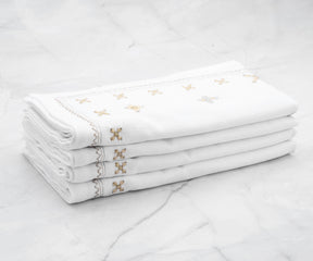 White Napkins, Cloth Kids Napkins, Cloth Table Napkins, Napkins Cloth, White Cloth Napkins, Wedding Napkins, Embroidered Napkins, Gold Napkins, Cloth Napkins Gold.