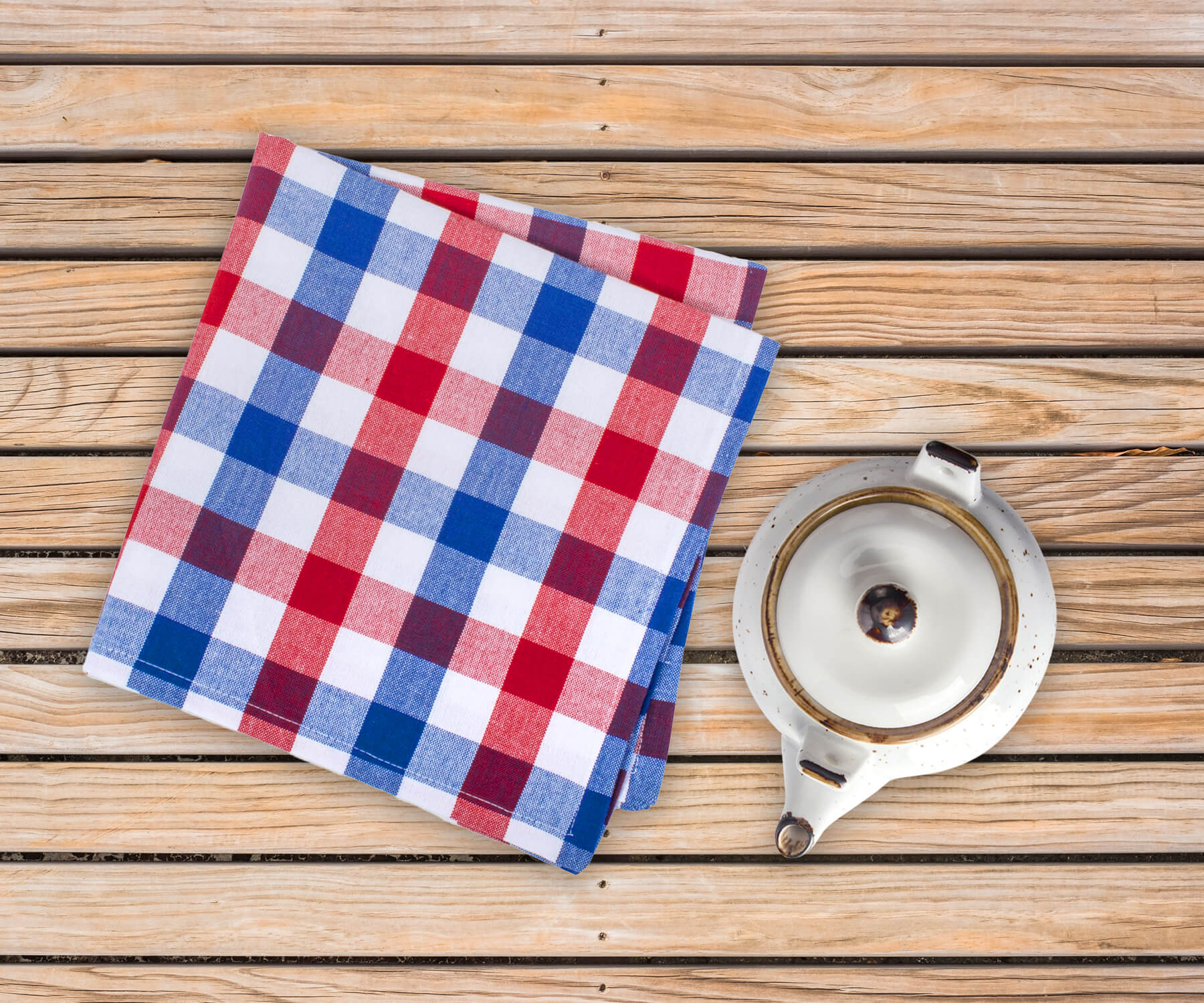 dish towels for kitchen, blue buffalo plaid dish towels for cleaning