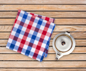 dish towels for kitchen, blue buffalo plaid dish towels for cleaning