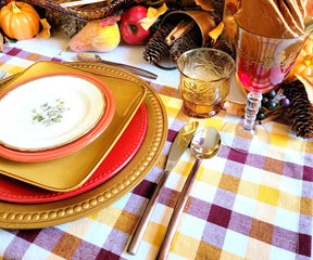 Orange and white towels are a fun and festive choice for kitchens, perfect for the holidays or any special occasion.