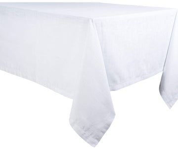 Alison Hemstitch White Oblong Tablecloth – 52x70 Inches, 100% Polyester, New With Tags