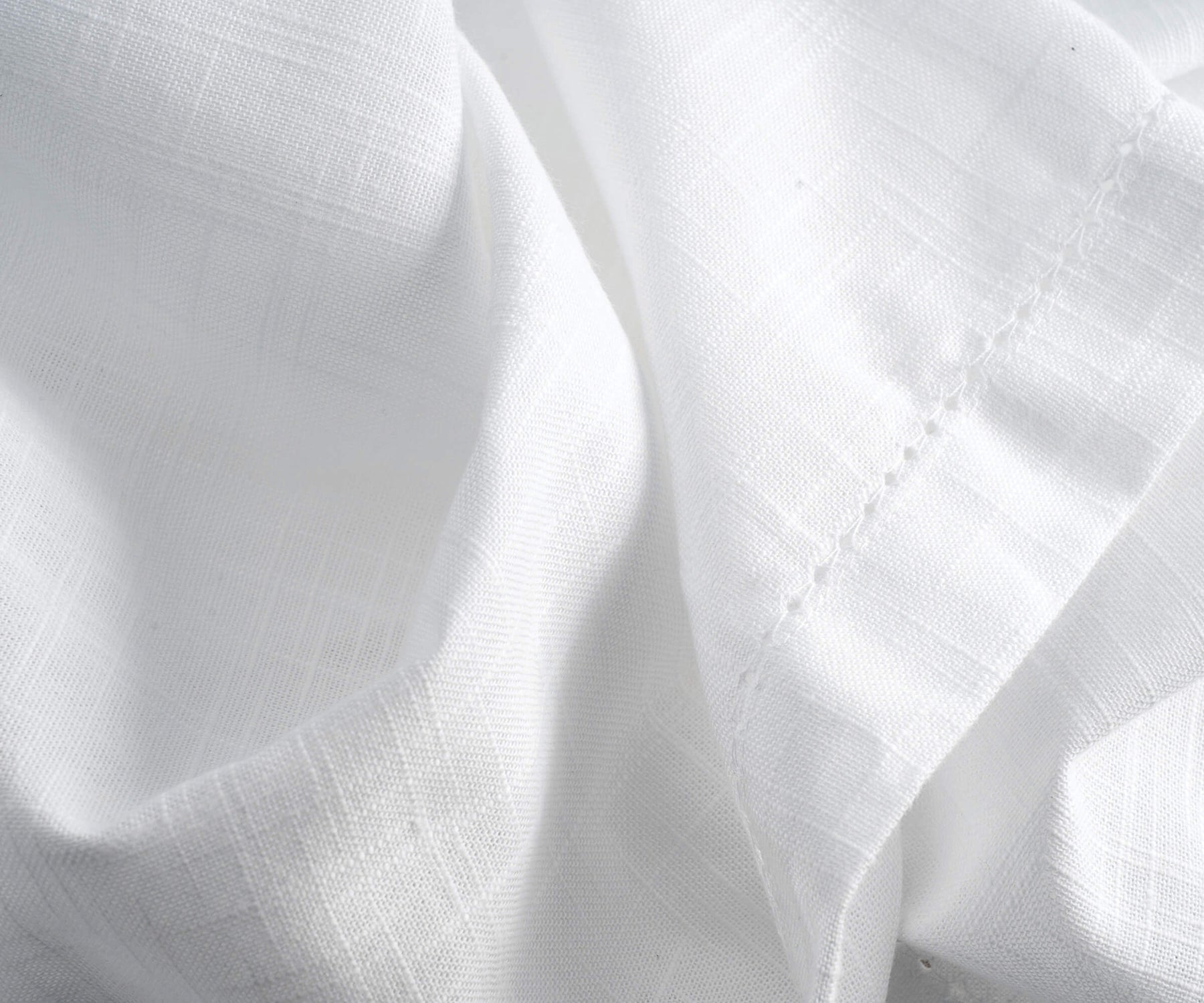 white linen hemstitch tablecloth holiday table linens