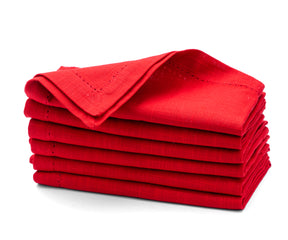red napkins, red linen napkins, red dinner napkins, cotton napkins, dinner napkins, cloth napkins, cotton dinner napkins