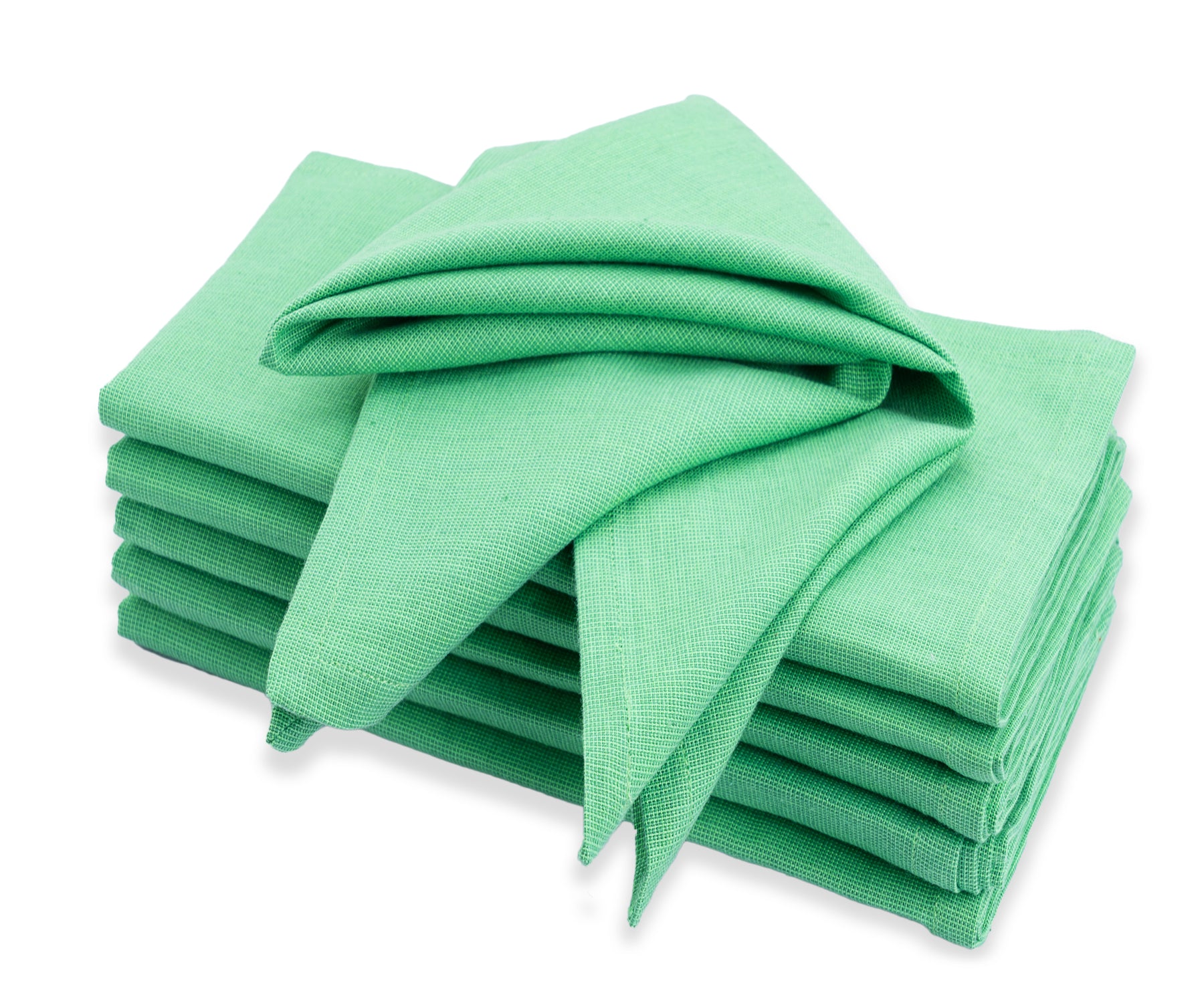 green hemstitch napkins, green hemstitch linen napkins, green napkins, green cloth napkins, green dinner napkins, green linen napkins, green napkins cloth washable