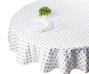 Refresh your table presentation with round white tablecloths, cloth elegance, vibrant green options, and resilient outdoor tablecloths.