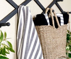 striped dish towels or grain sack towels are used smoothly in the kitchen, reusable dish towels, cotton kitchen towels set of 6