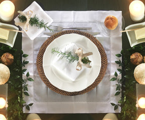 Custom White Cloth Napkins - Personalized Napkins