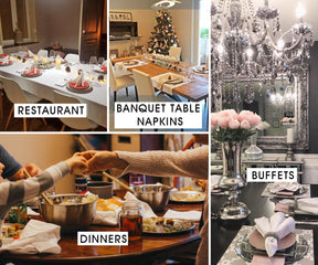 Custom White Cloth Napkins - Personalized Napkins
